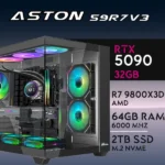 PC Gaming ASTON-59R7V3 - R7 9800X3D | RTX5090 32GB | 32GB | M.2 2TB