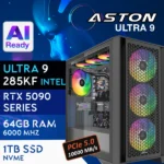 PC Gaming ASTON-59U9V1 - U9 285K | RTX5090 32GB | 32GB | M.2 1TB