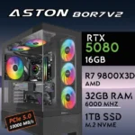 PC Gaming ASTON-80R7V2 - R7 9800X3D | RTX5080 16GB | 32GB | M.2 1TB