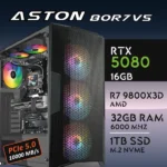 PC Gaming ASTON-80R7V5 - R7 9800X3D | RTX5080 16GB | 32GB | M.2 1TB
