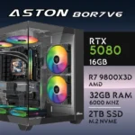 PC Gaming ASTON-80R7V6 - R7 9800X3D | RTX5080 16GB | 32GB | M.2 2TB