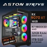 PC Gaming ASTON-97R7V5 - R7 9800X3D | RX9070XT 16GB | 32GB | M.2 1TB