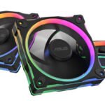 Pack 3x Ventoinhas ASUS Prime MR120 ARGB Reverse 120mm Preto