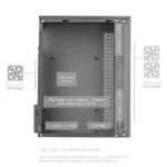 Caixa Micro-ATX Mars Gaming MC-CORE FRGB Branca - Image 5