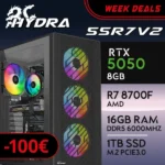 PC Gaming HYDRA-55R7V2 - R7 8700F | RTX5050 8GB | 16GB | M.2 1TB