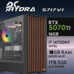 PC Gaming HYDRA-57I7V1 - I7 14700KF | RTX5070Ti 16GB | 16GB | M.2 1TB