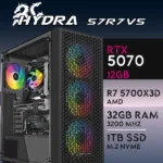 PC Gaming HYDRA-57R7V5 - R7 5700X3D | RTX5070 12GB | 32GB | M.2 1TB