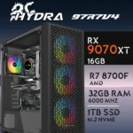 PC Gaming HYDRA-97R7V4 - R7 8700F | RX9070XT 16GB | 32GB | M.2 1TB