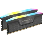 Memória RAM Corsair Vengeance RGB 64GB (2x32GB) DDR5 5600MHz CL40 Cinza