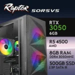 PC Gaming RAPTOR-50R5V5 - R5 4500 | RTX3050 6GB | 16GB | SSD 500GB