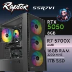 PC Gaming RAPTOR-55R7V1A - R7 5700X | RTX5050 8GB | 16GB | SSD 1TB