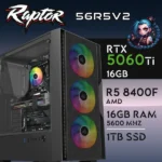 PC Gaming RAPTOR-56R5V2 - R5 8400F | RTX5060Ti 16GB | 16GB | M.2 1TB