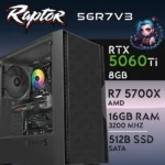 PC Gaming RAPTOR-56R7V3 - R7 5700X | RTX5060Ti 8GB | 16GB | SSD 500GB