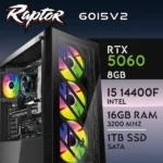 PC Gaming RAPTOR-60I5V2 - I5 14400F | RTX5060 8GB | 16GB | SSD 1TB