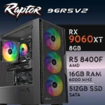 PC Gaming RAPTOR-96R5V2 - R5 8400F | RX9060XT 16GB | 16GB | SSD 512