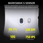 Rato Óptico Corsair Sabre V2 Pro Ultralight Gaming Wireless 33000DPI Branco - Image 6