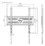 Suporte de Parede AISENS WT75F-309 para TV/Monitor 32"-75" até 75 kg VESA 400 x 400 mm Preto - Image 7