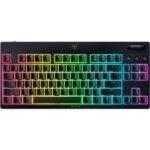 Teclado Mecânico Razer BlackWidow V4 Low-profile Tenkeyless HyperSpeed Wireless Gaming US Orange Switch
