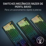 Teclado Mecânico Razer BlackWidow V4 Low-profile HyperSpeed Wireless Gaming US Orange Switch - Image 2
