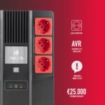 UPS NGS Off-line Fortress Bunker 600VA 360W 6 Tomadas de Proteção - Image 6