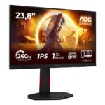 Monitor AOC Gaming 24G4ZR Fast IPS W-LED 23.8" FHD 16:9 240Hz (OC 260Hz) VESA Adaptive Sync / G-Sync Compatible - Image 2