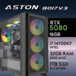PC Gaming ASTON-80I7V3 - I7 14700KF | RTX5080 16GB | 32GB | M.2 1TB
