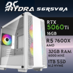 PC Gaming HYDRA-56R5V8A - R5 7600X | RTX5060Ti 16GB | 32GB | M.2 1TB
