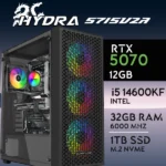 PC Gaming HYDRA-57I5V2A - I5 14600KF | RTX5070 12GB | 32GB | M.2 1TB