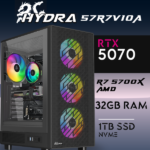 PC Gaming HYDRA-57R7V10A - R7 5700X | RTX5070 12GB | 32GB | M.2 1TB
