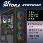 PC Gaming HYDRA-57R7V12A - R7 7800X3D | RTX5070Ti 16GB | 32GB | M.2 1TB