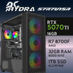 PC Gaming HYDRA-57R7V15A - R7 8700F | RTX5070Ti 16GB | 32GB | M.2 1TB