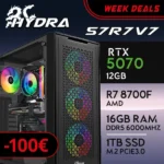 PC Gaming HYDRA-57R7V7 - R7 8700F | RTX5070 12GB | 16GB | M.2 1TB
