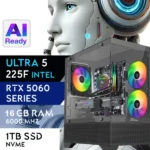 PC Gaming RAPTOR-56U5V2 - U5 225F | RTX5060 8GB | 16GB | M.2 1TB