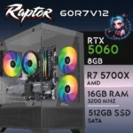 PC Gaming RAPTOR-60R7V12 - R7 5700X | RTX5060 8GB | 16GB | SSD 1TB