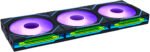 Ventoinha Lian Li UNI FAN SL120 Infinity Wireless RGB Reverse Blade PWM Preto 120mm (Pack 3)
