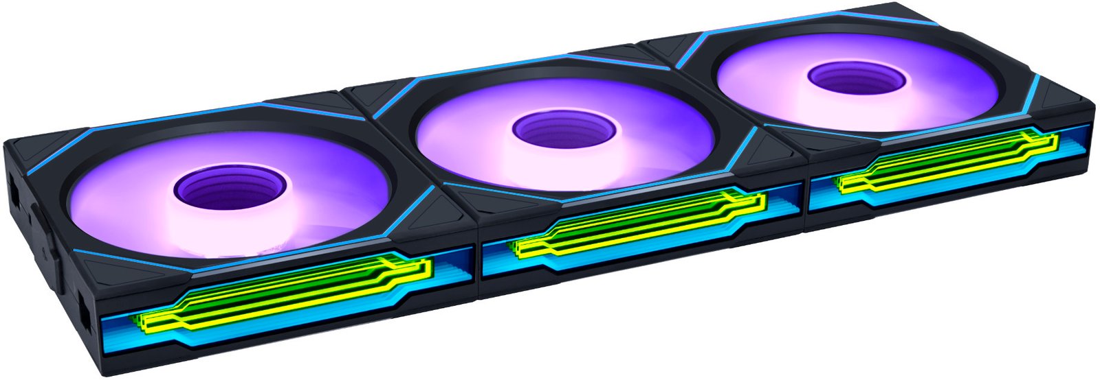 ventoinha-lian-li-uni-fan-sl120-infinity-wireless-1 Ventoinha Lian Li UNI FAN SL120 Infinity Wireless RGB Reverse Blade PWM Preto 120mm (Pack 3) - Image 1