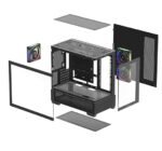 Caixa Micro-ATX Deepcool CG380 3F ARGB Vidro Temperado Preta - Image 4