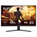 Monitor Curvo AOC Gaming C32G42ZE VA W-LED 31.5" FHD 16:9 260Hz(OC) VESA Adaptive Sync