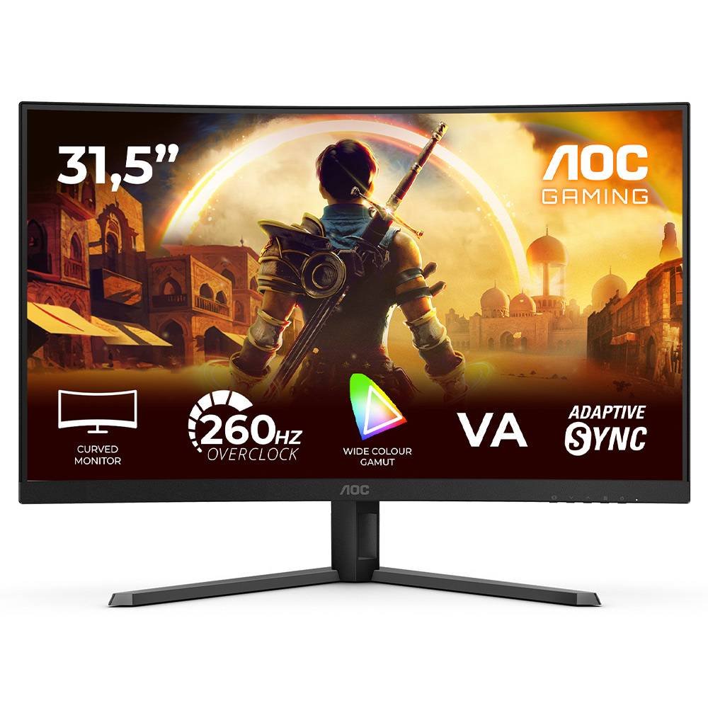 C32G42ZE Monitor Curvo AOC Gaming C32G42ZE VA W-LED 31.5" FHD 16:9 260Hz(OC) VESA Adaptive Sync - Image 1