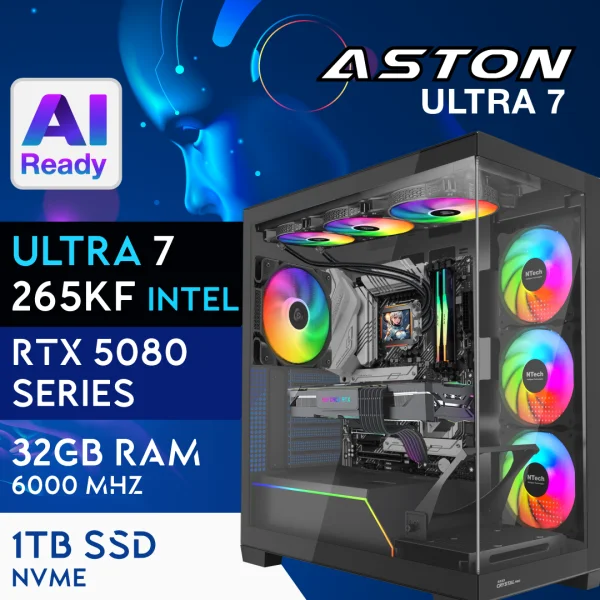 PC Gaming ASTON-58U7V2 - U7 265KF | RTX5080 16GB | 32GB | M.2 1TB