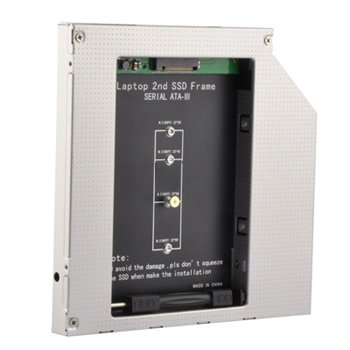 Conversor Slim SATA 5.25 Para M.2 SATA Notebook 12.7MM - BLUERAY