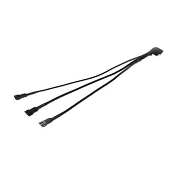 Cabo Y Para Fan 3P(FEMEA) 3 X 3P(MACHO), 25CM, Preto