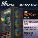 PC Gaming HYDRA-97R7V2 - R7 7800X3D | RX9070XT 16GB | 16GB | M.2 1TB