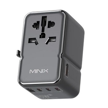 Adapt. Univ. C/alimentador PD/QC 85W (3 USB C + 2 USB A)