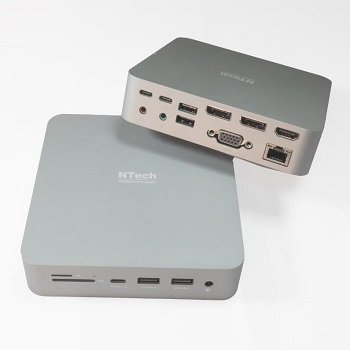 USB-C Dual-4k Docking Station 100W Ntech Dock172nt
