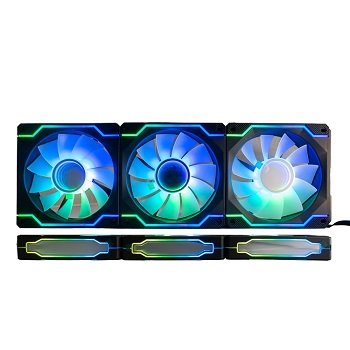Slayer Fan 3X 120 Infinity ARGB Mirror Black Reverse Block Pass-through