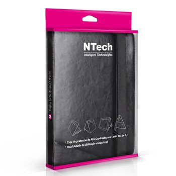 Capa De Proteccao Ntech Para Tablets De 9.7P - Preta