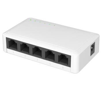 Switch Ntech Sw5, 5 Portas Gigabit, 10/100/1000 Mbps, Caixa Em Abs