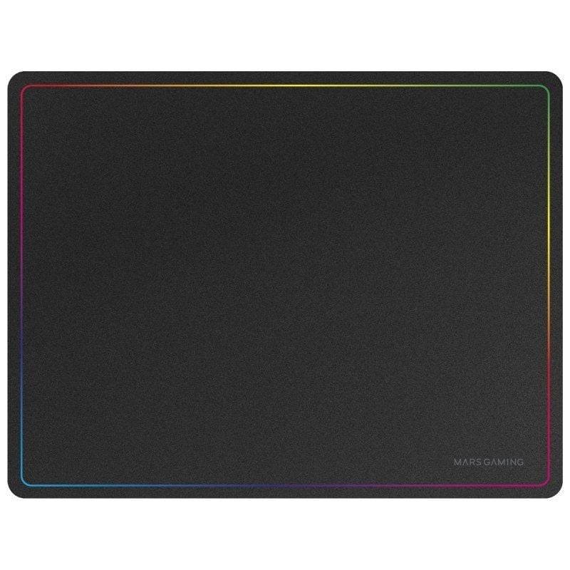 Tapete de Rato (Mousepad) Mars Gaming MMP124 Rainbow Line Edge Design L Preto