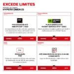 Portátil HP HyperX OMEN 15-gb0013npx 15.3" 2K 165Hz 16GB DDR5 512GB SSD (AMD Ryzen 5 240, RTX 5050) FreeDOS - Image 10